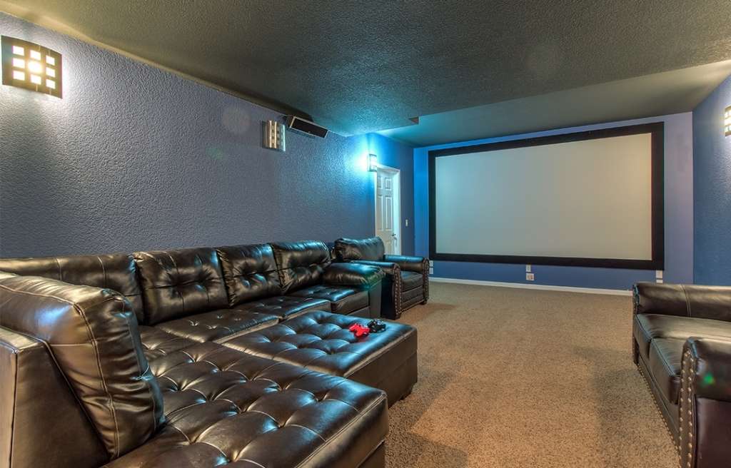 Rally Point Denver Treatment Center cinema room