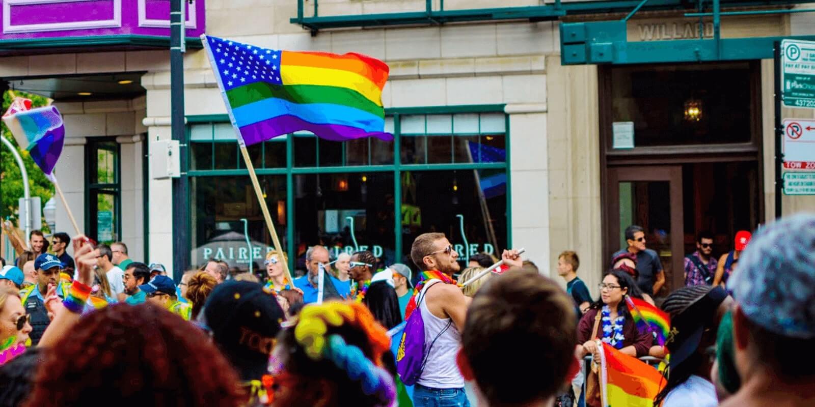 Pride festival march