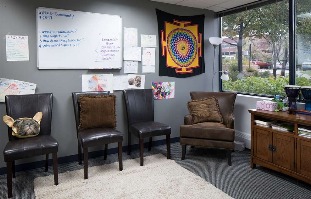 Group Therapy Room at Boulder rehab center in Broomfield