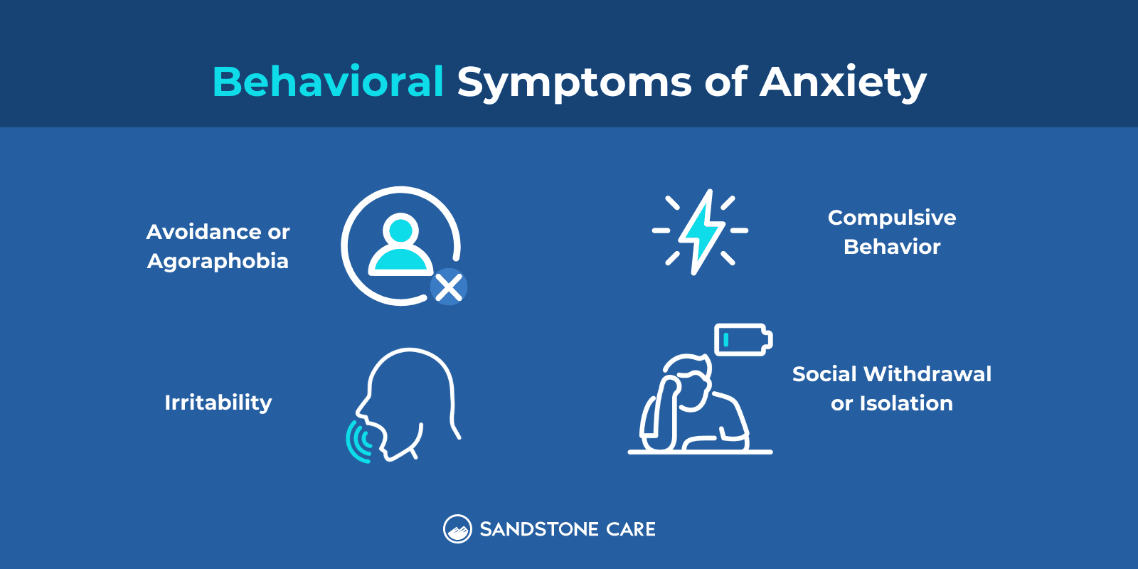 Behavioral Symptoms of Anxiety Infographic