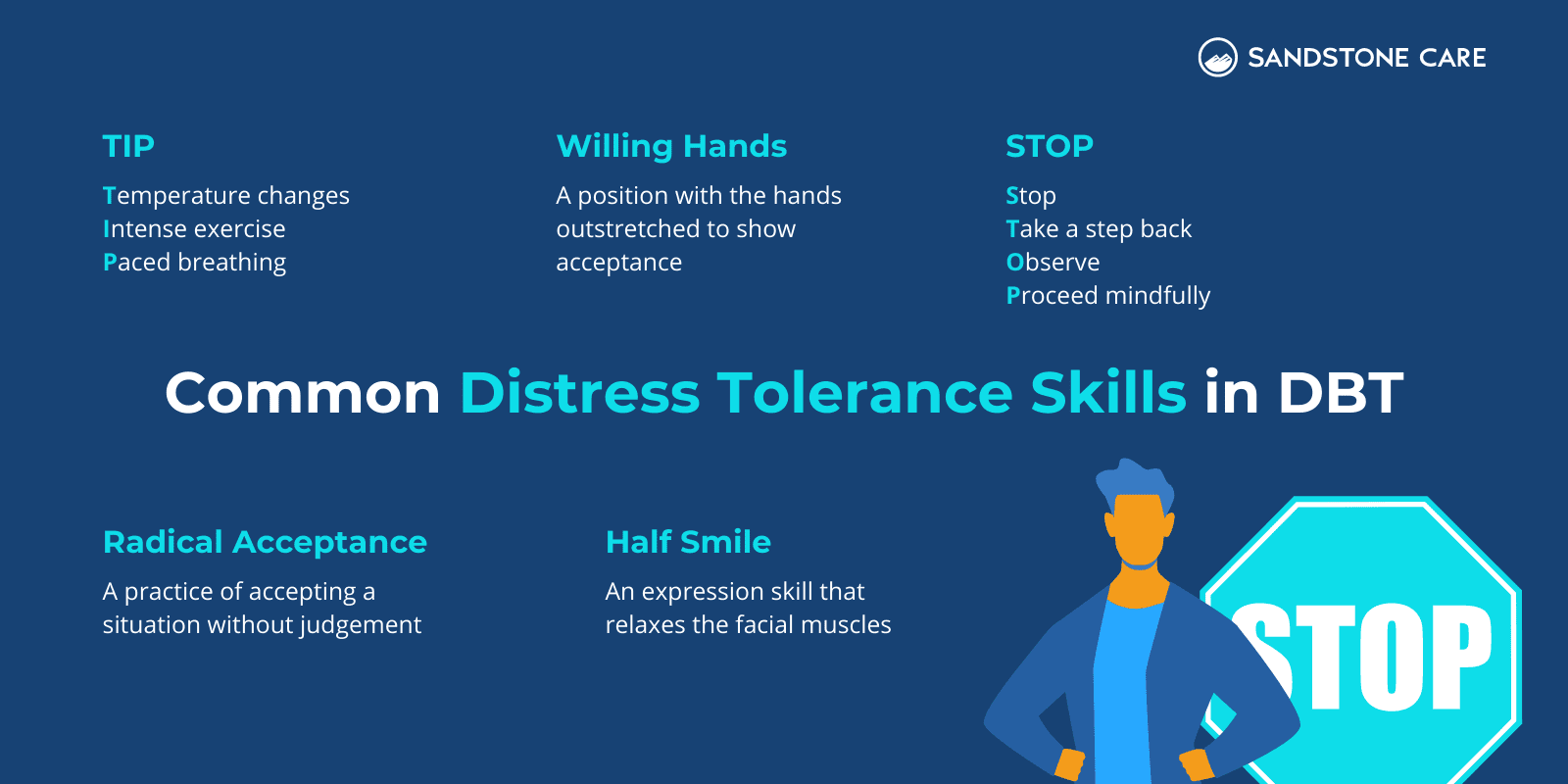 Distress Tolerance Skills In DBT infographic