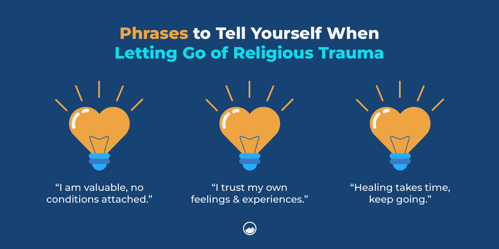 Religious Trauma Graphics_10 Phrases to Tell Yourself When Letting Go of Religious Trauma Inline Image