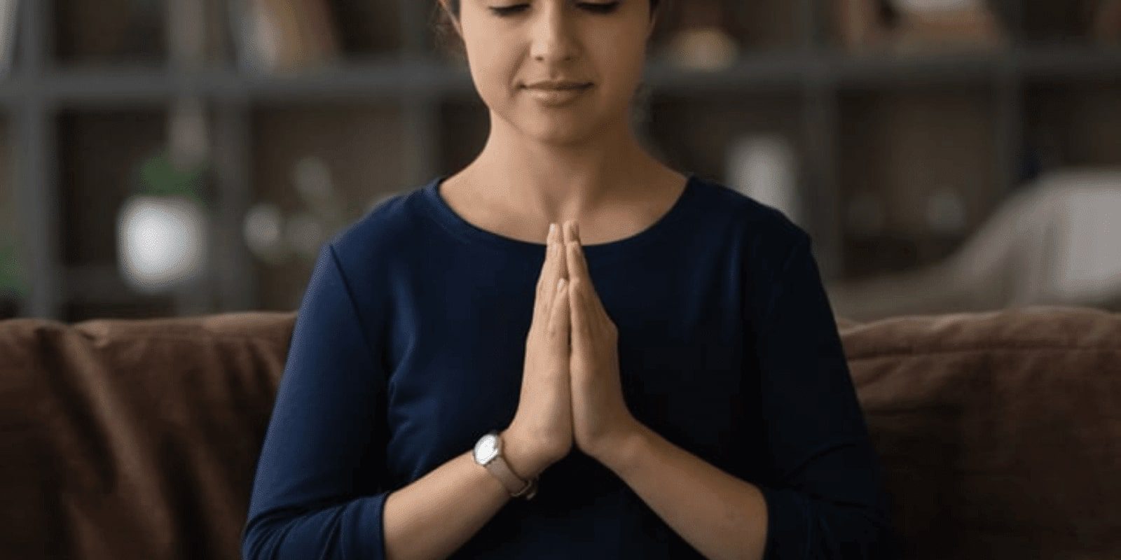 Woman meditating