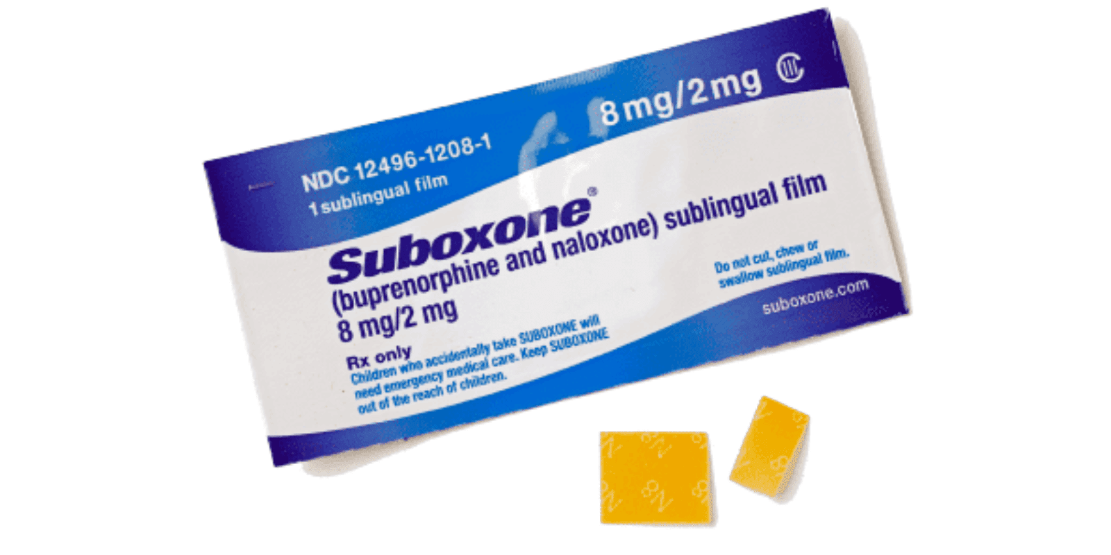 Suboxone package and pills