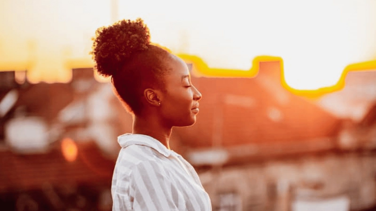 girl looking at the sky - contemplating feelings