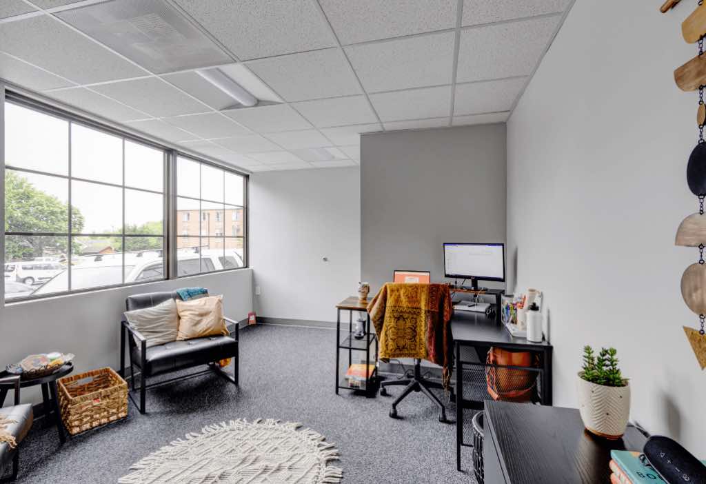 Towson rehab center office with large windows