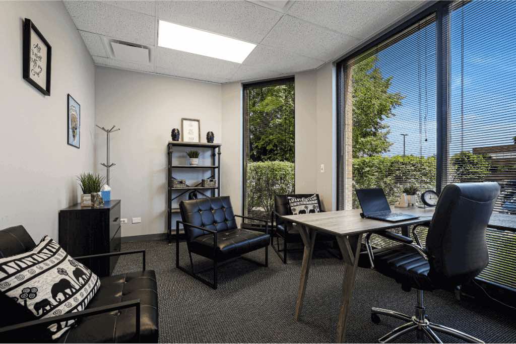 Arlington Heights mental health center individual therapy room