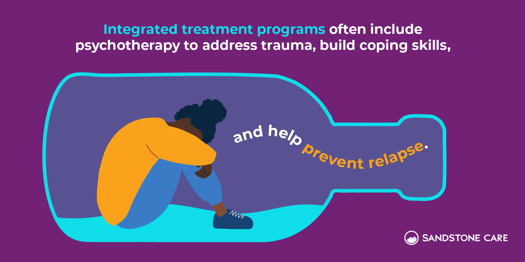 Integrated treatment programs often include psychotherapy to address trauma, build coping skills, and help prevent relapse.