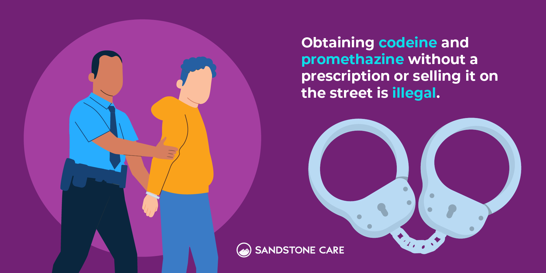 Obtaining codeine and promethazine without a prescription or selling it on the street is illegal