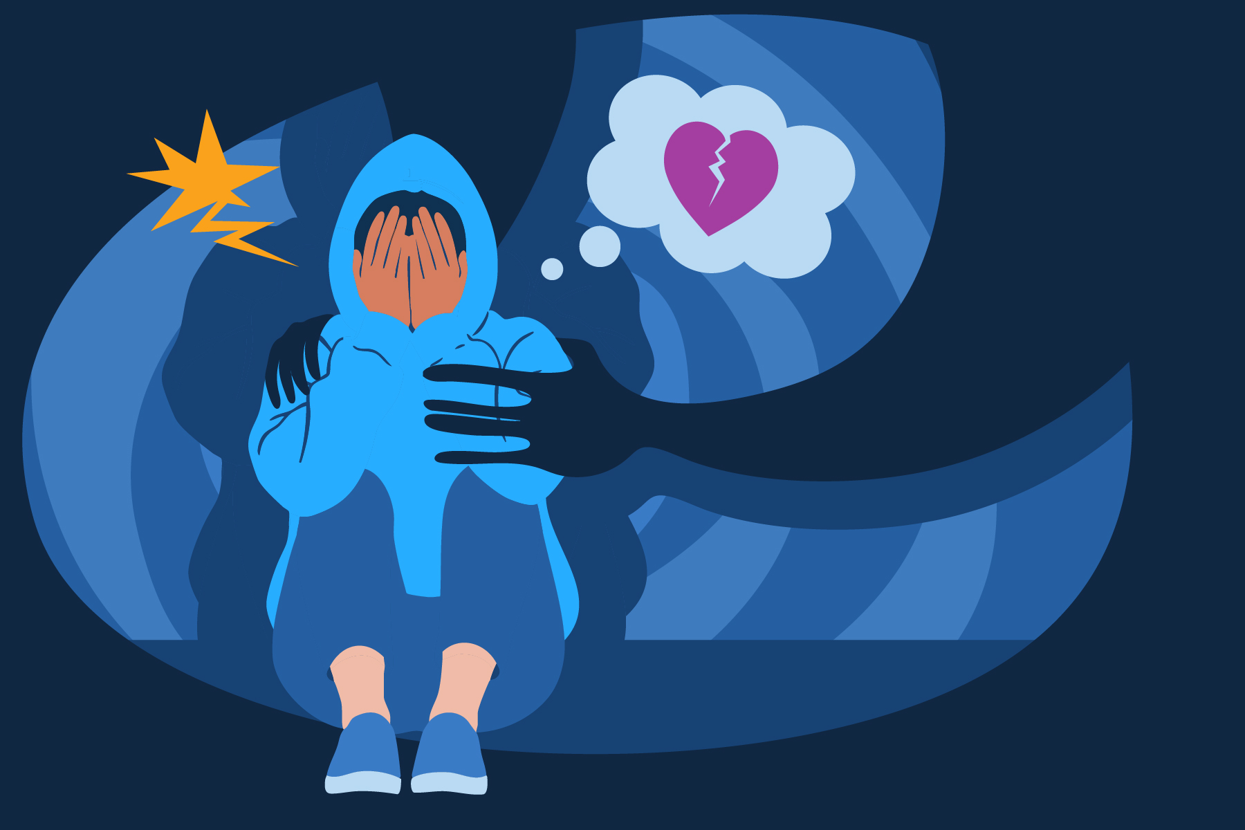 An image depicting the concept of psychological abuse.