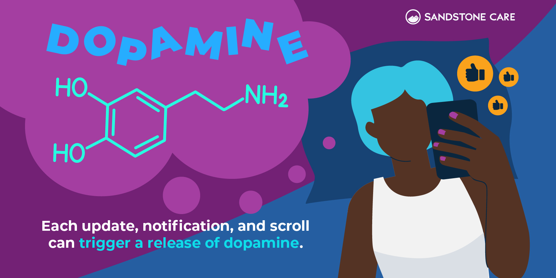 Each update, notification. and scroll can trigger a release of dopamine.