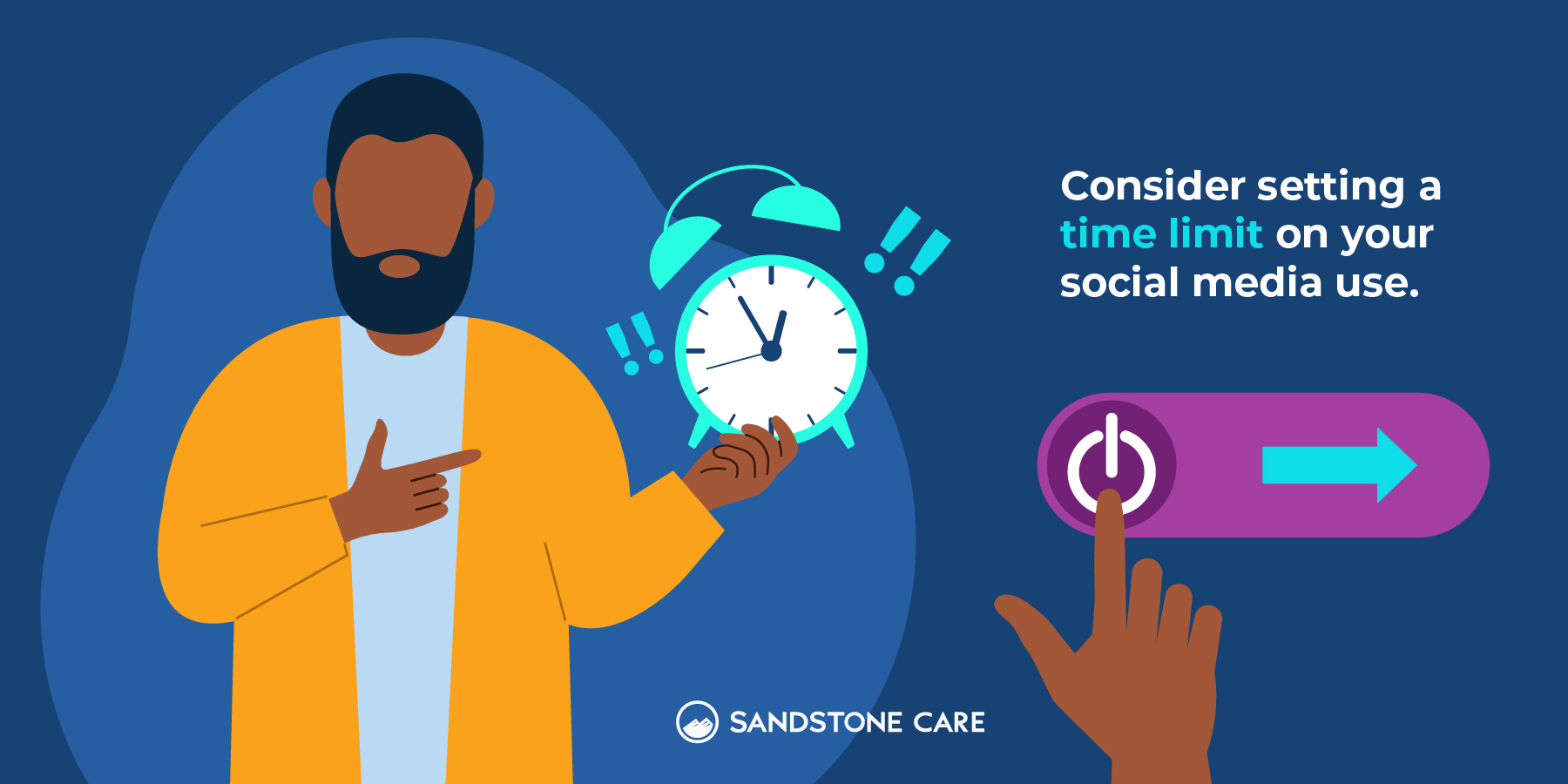 Consider setting a time limit on your social media use.
