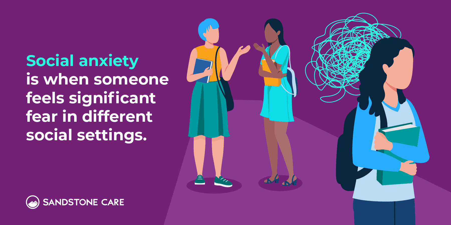 Social anxiety is when someone feels significant fear in different social settings