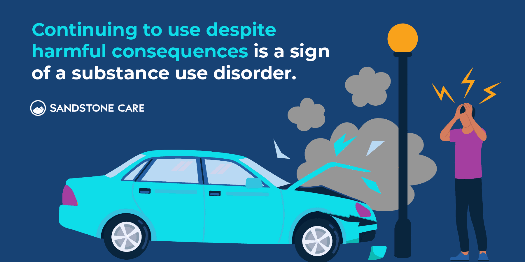 Continuing to use despite harmful consequences is a sign of a substance use disorder