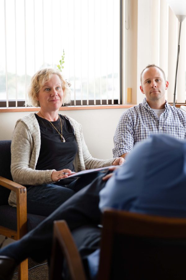 Adult couple in therapy