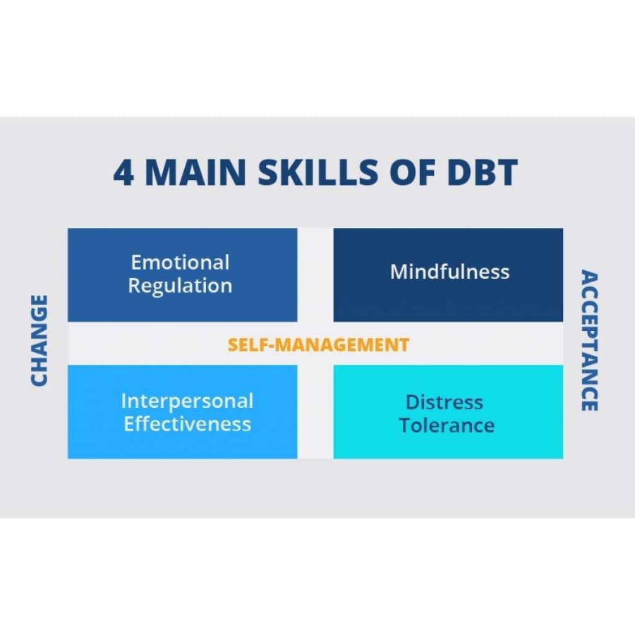 4 main skills of DBT