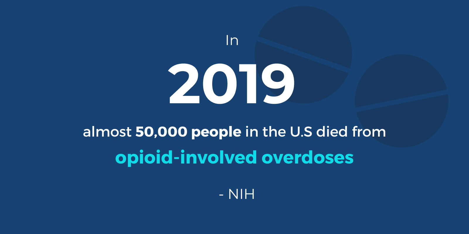 Opioid infographic explaining 2019 death rate of Opioid