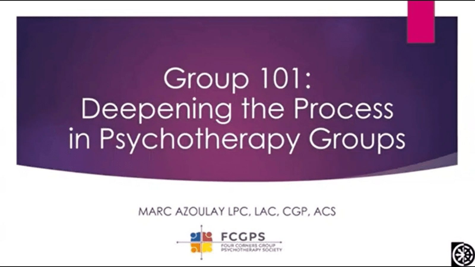 Deepening the process in psychotherapy groups seminar thumbnail