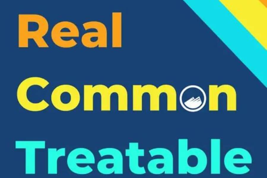 Different colored letters spelling "Real Common Treatable"