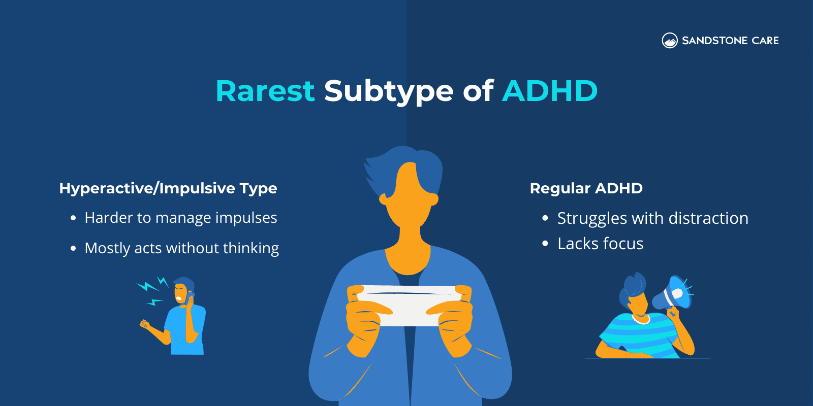 Rarest Subtype Of ADHD demonstrated compared to a regular ADHD