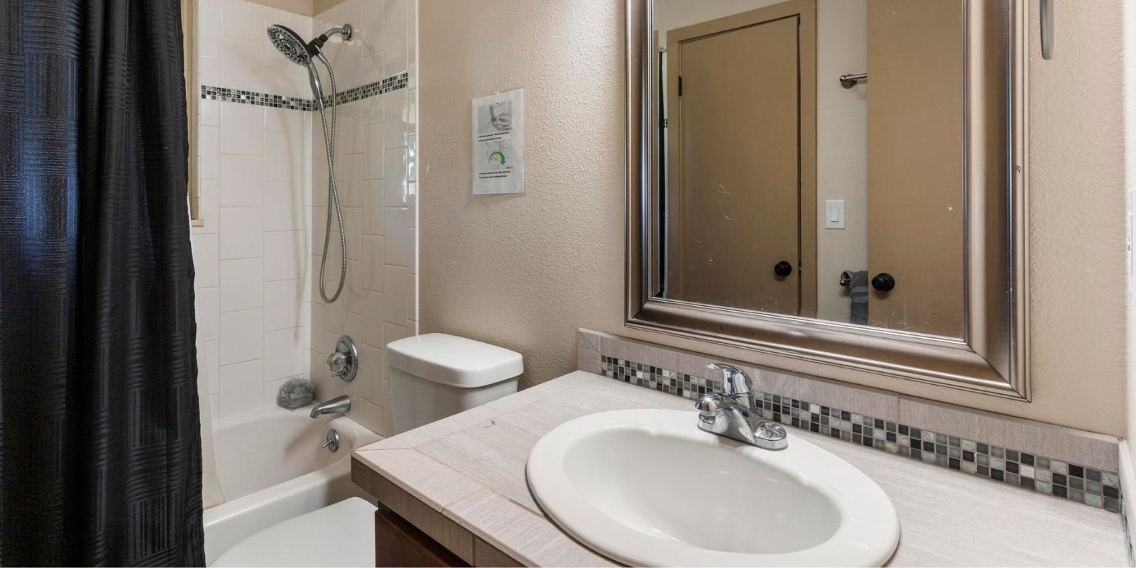 private bathroom with shower
