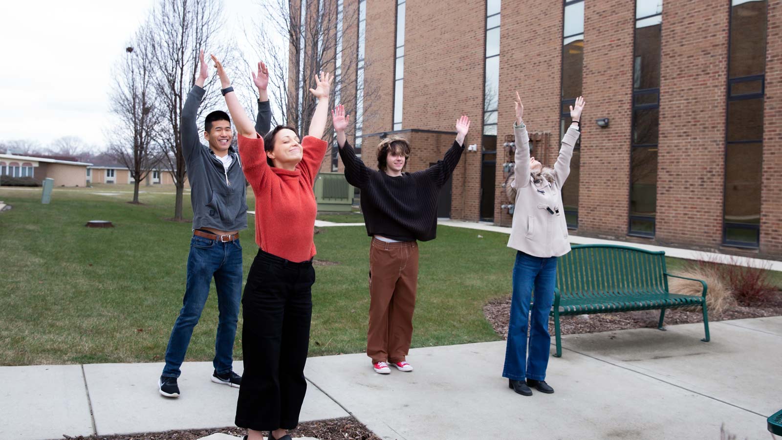 group meditation and yoga at sandstone