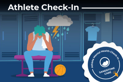 Athlete looking sad