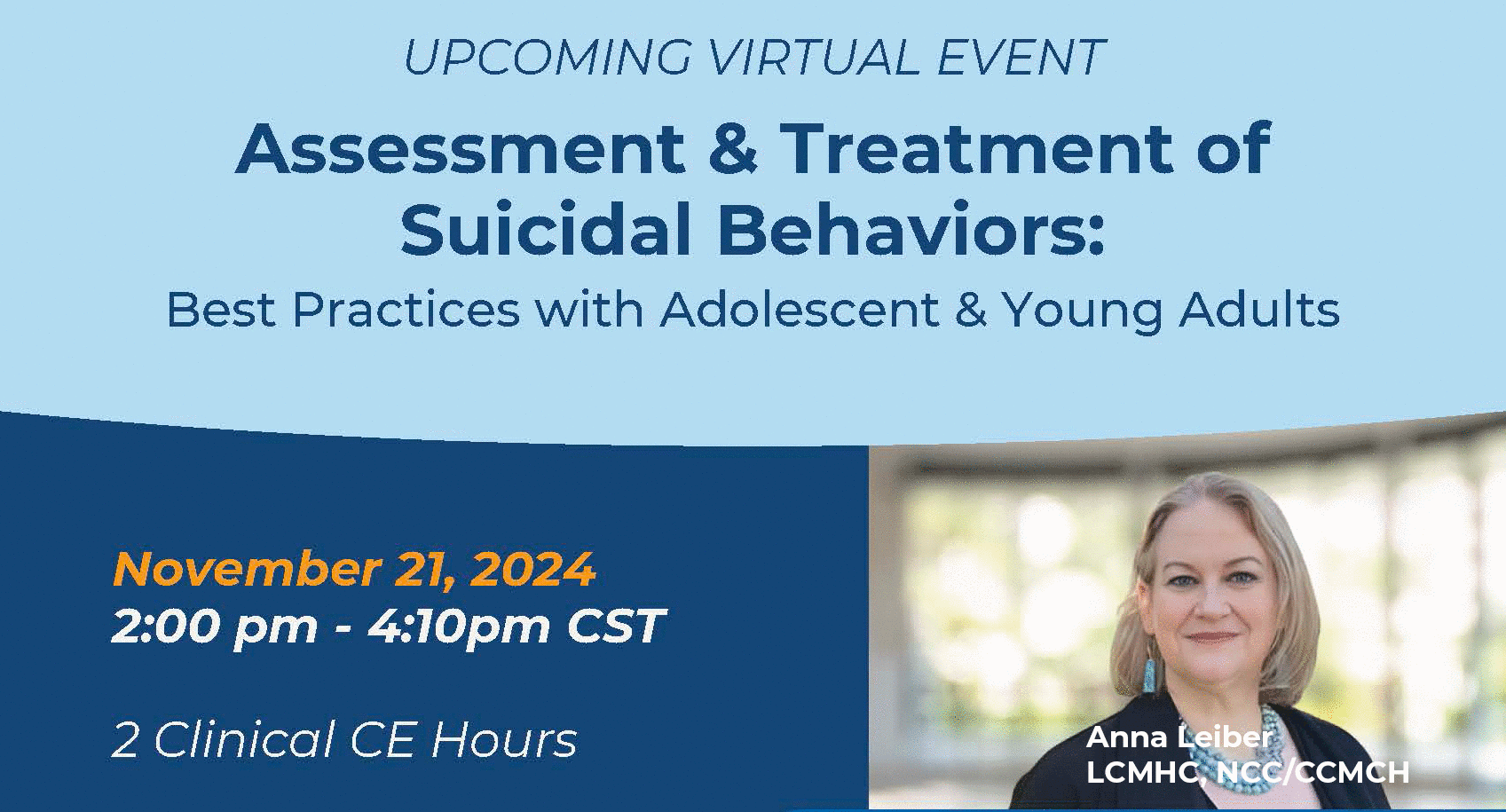 Virtual CEU Event Assessment And Treatment Of Suicidal Behaviors 3